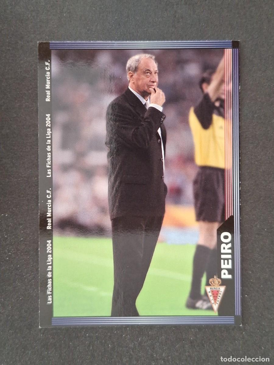 Cromos de f&uacute;tbol: L1 JOAQUIN PEIRO ENTRENADOR REAL MURCIA 462 MUNDICROMO LAS FICHAS DE LA LIGA 2004 03 04