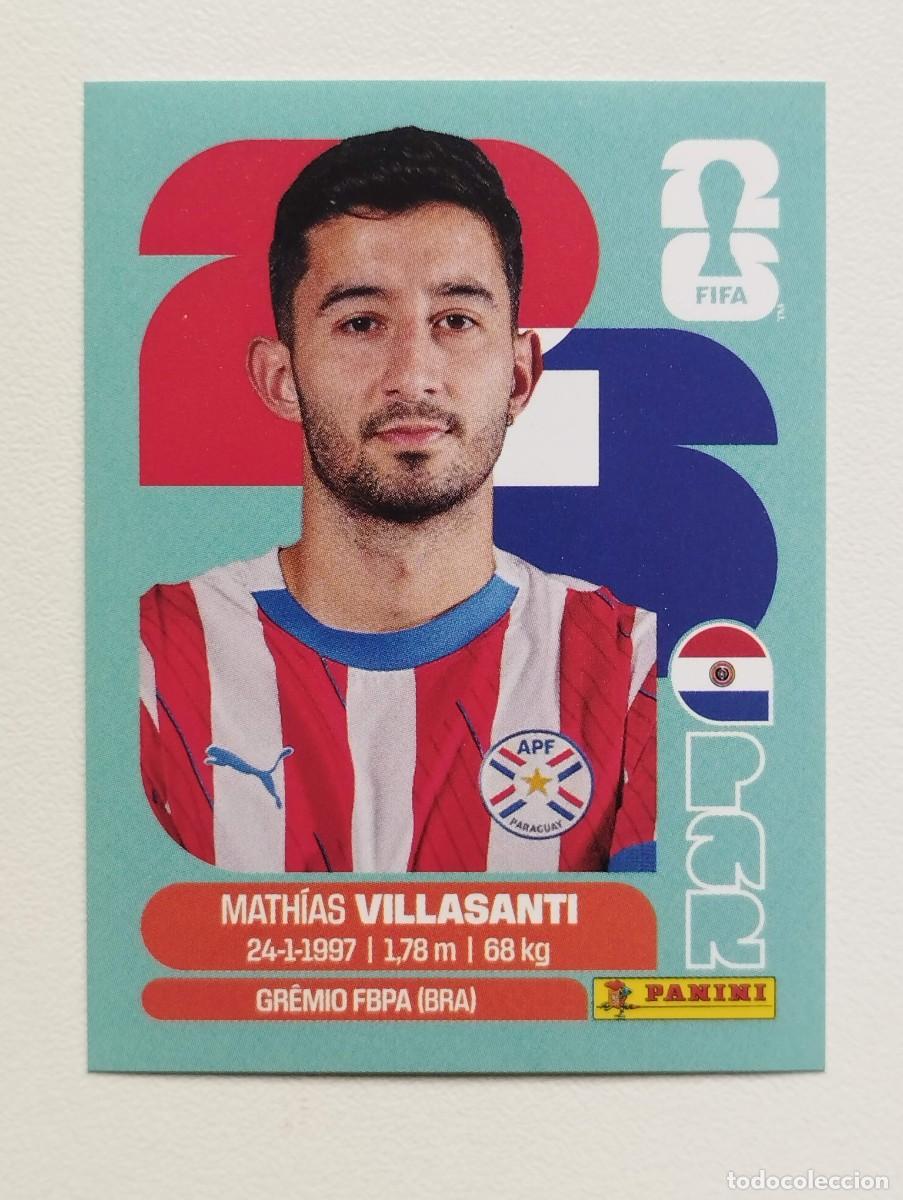 Cromos de f&uacute;tbol: CROMO STICKER WORLD CUP 2026 MUNDIAL 26 PANINI PARAGUAY PAR9 PAR 9 MATHIAS VILLASANTI