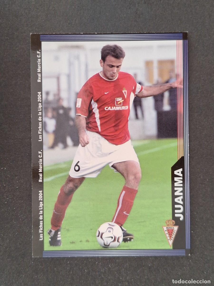 Cromos de f&uacute;tbol: L1 JUANMA REAL MURCIA 466 MUNDICROMO LAS FICHAS DE LA LIGA 2004 03 04