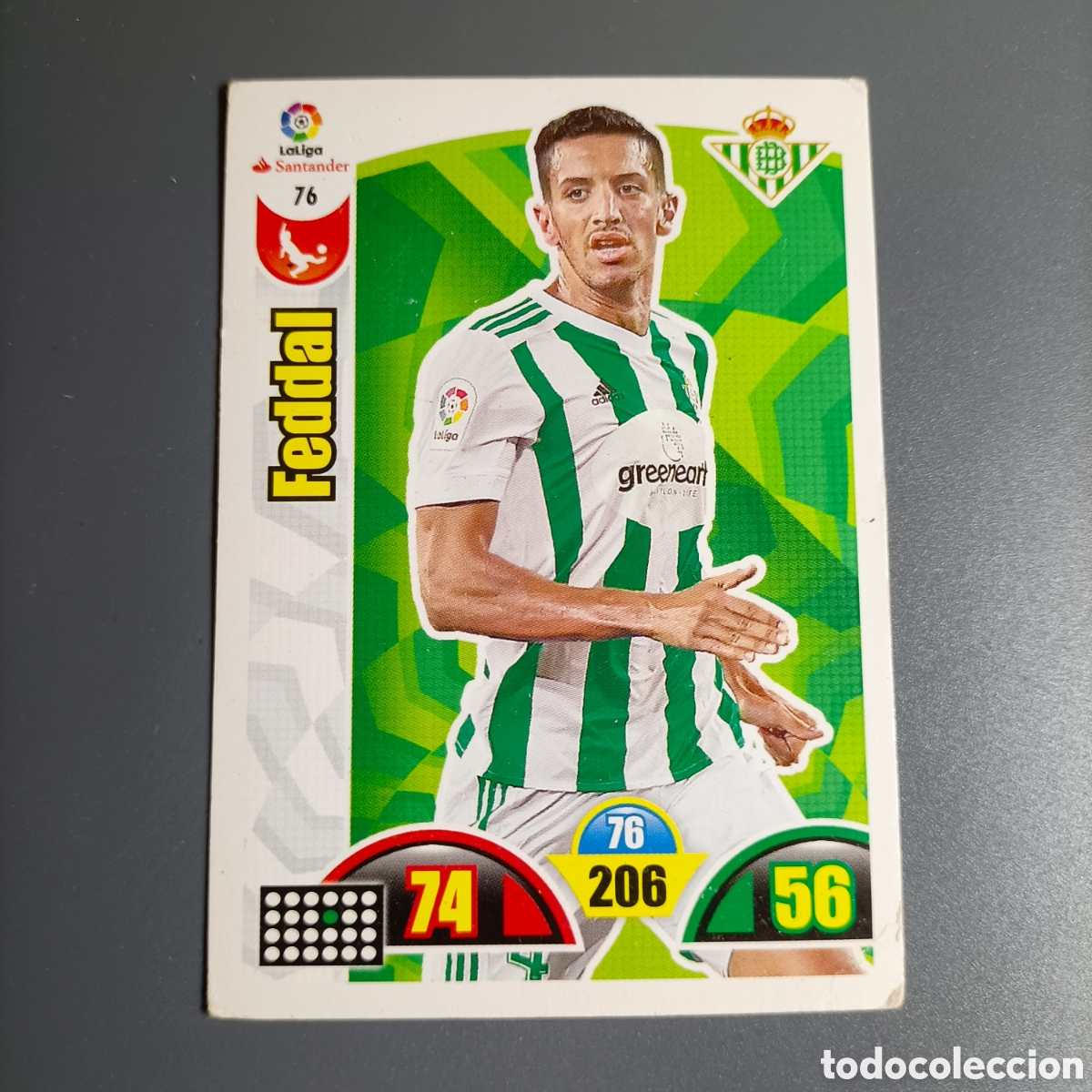 Football Stickers: ADRENALYN. LIGA 2017-2018 (BETIS) №76 FEDDAL