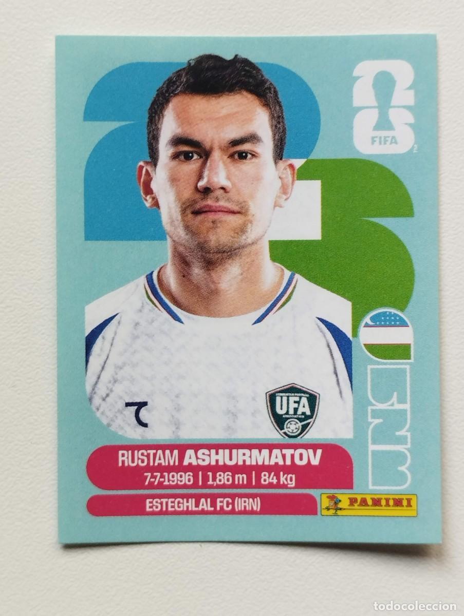 Cromos de f&uacute;tbol: CROMO STICKER WORLD CUP 2026 MUNDIAL 26 PANINI UZBEKISTAN UZB7 UZB 7 RUSTAM ASHURMATOV