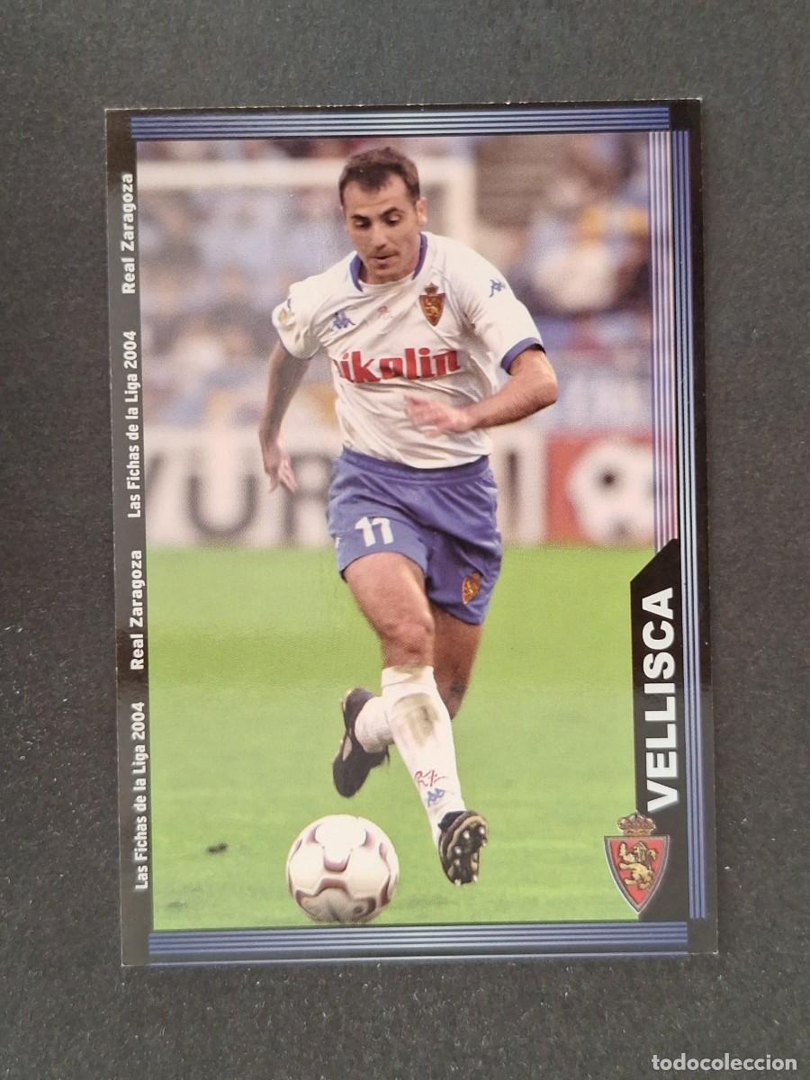 Cromos de f&uacute;tbol: L1 VELLISCA REAL ZARAGOZA 507 MUNDICROMO LAS FICHAS DE LA LIGA 2004 03 04