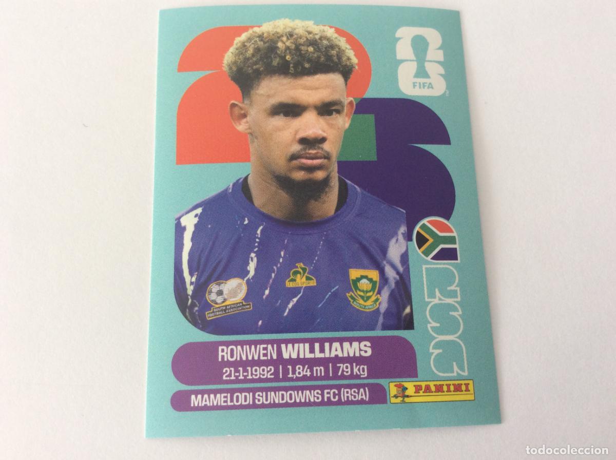 Cromos de f&uacute;tbol: RSA2 RSA2 Ronwen Williams Sud&aacute;frica Sticker Cromo FIFA World Cup 2026 26 Panini Mundial
