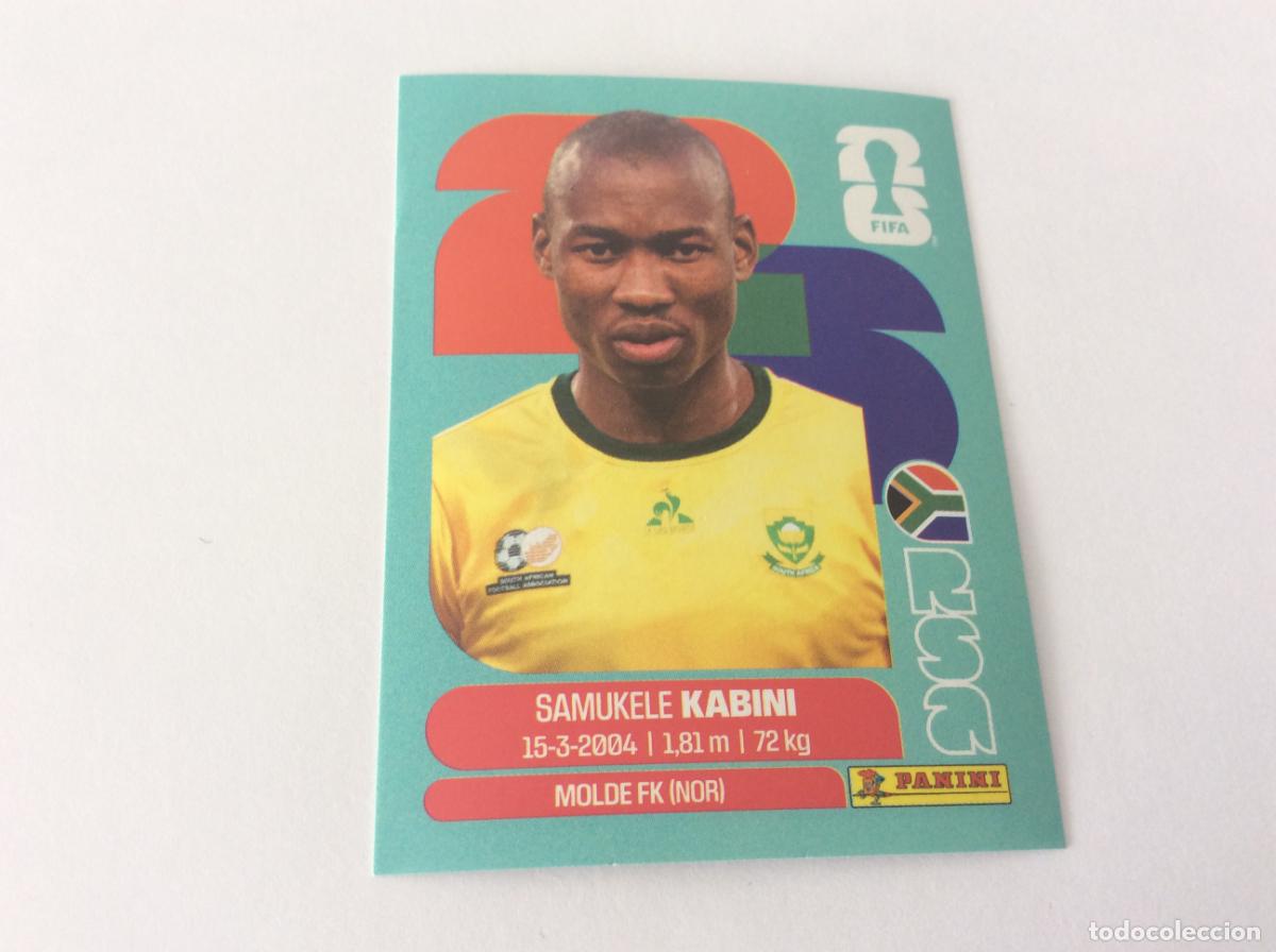 Cromos de f&uacute;tbol: RSA5 RSA 5 Samukele Kabini Sud&aacute;frica Sticker Cromo FIFA World Cup 2026 26 Panini Mundial