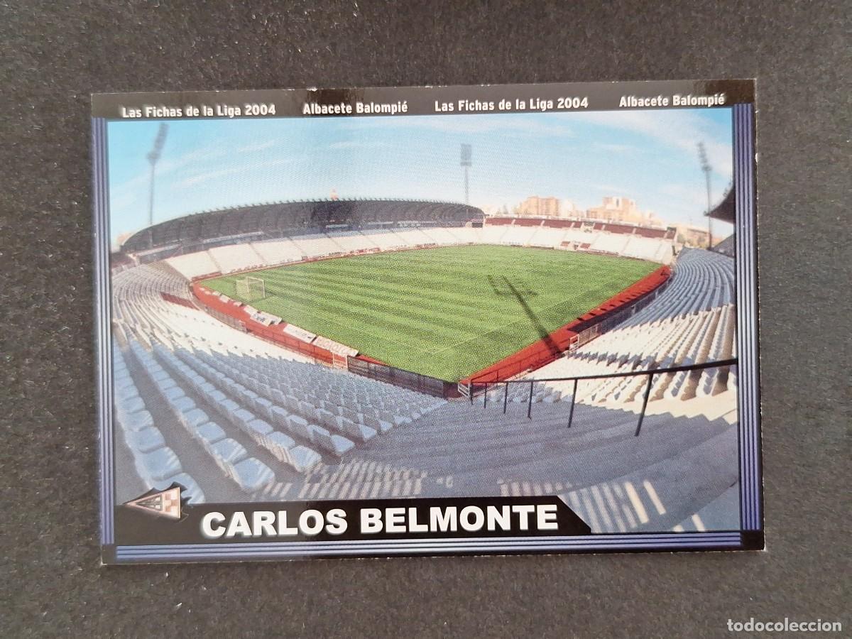Cromos de f&uacute;tbol: L1 ESTADIO CARLOS BELMONTE ALBACETE BALOMPIE 515 MUNDICROMO LAS FICHAS DE LA LIGA 2004 03 04