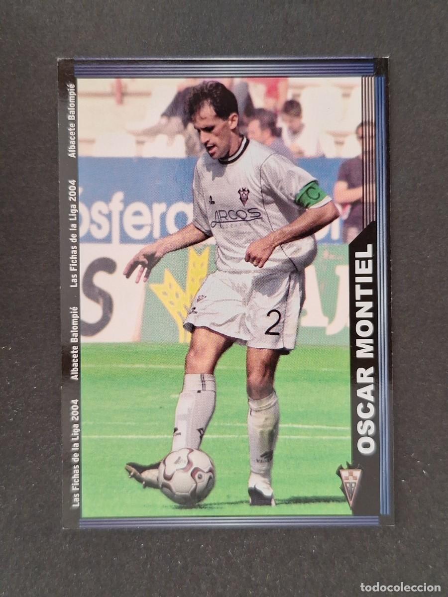 Football Stickers: L1 OSCAR MONTIEL ALBACETE BALOMPIE 522 MUNDICROMO LAS FICHAS DE LA LIGA 2004 03 04