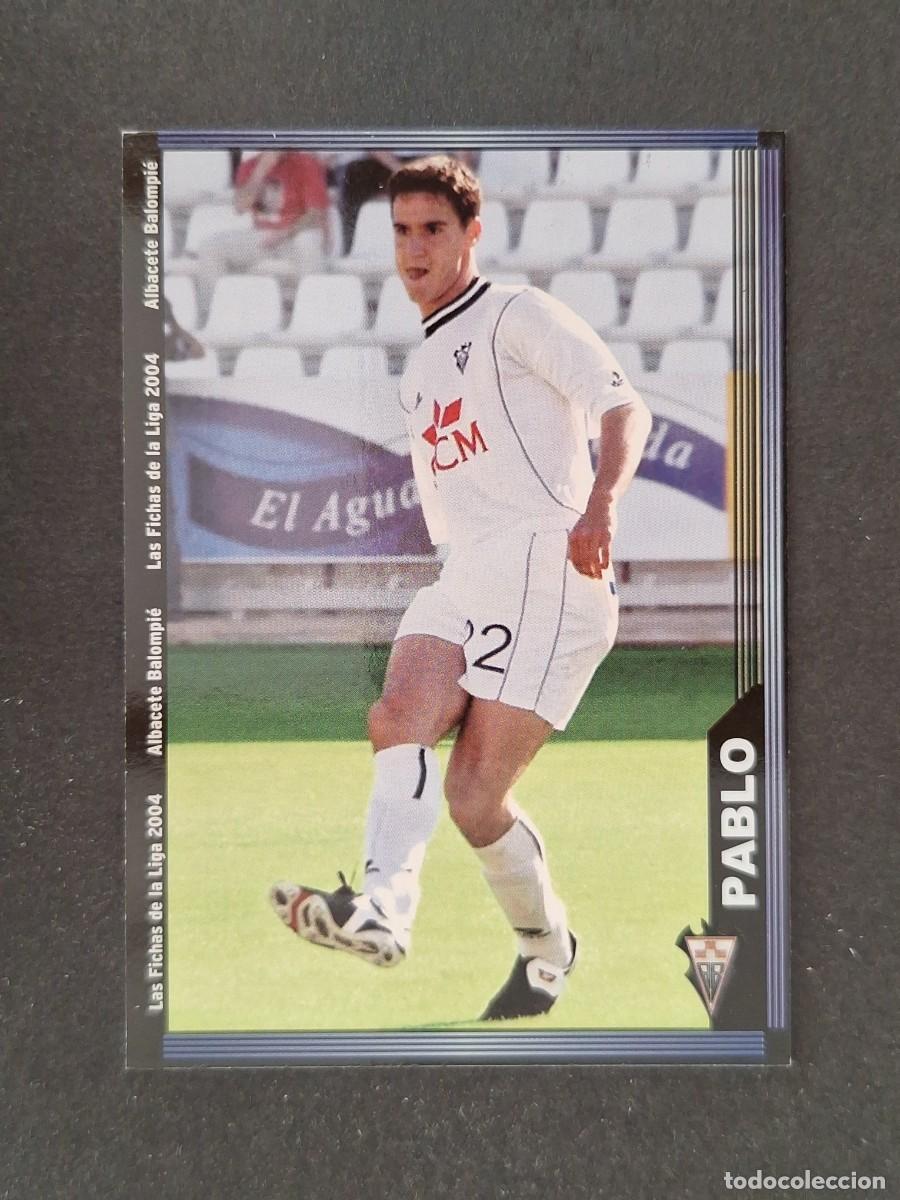 Football Stickers: L1 PABLO ALBACETE BALOMPIE 525 MUNDICROMO LAS FICHAS DE LA LIGA 2004 03 04