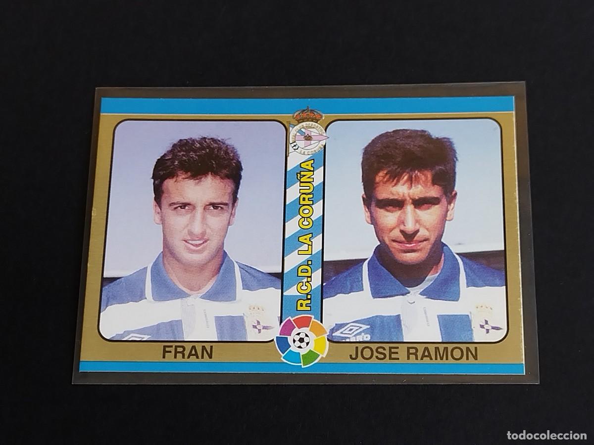 Football Stickers: FRAN JOSE RAMON #15 RC DEPORTIVO CORU&Ntilde;A - MUNDICROMO FUTBOL TOTAL LA LIGA 1994 1995 - MC sport 94 95