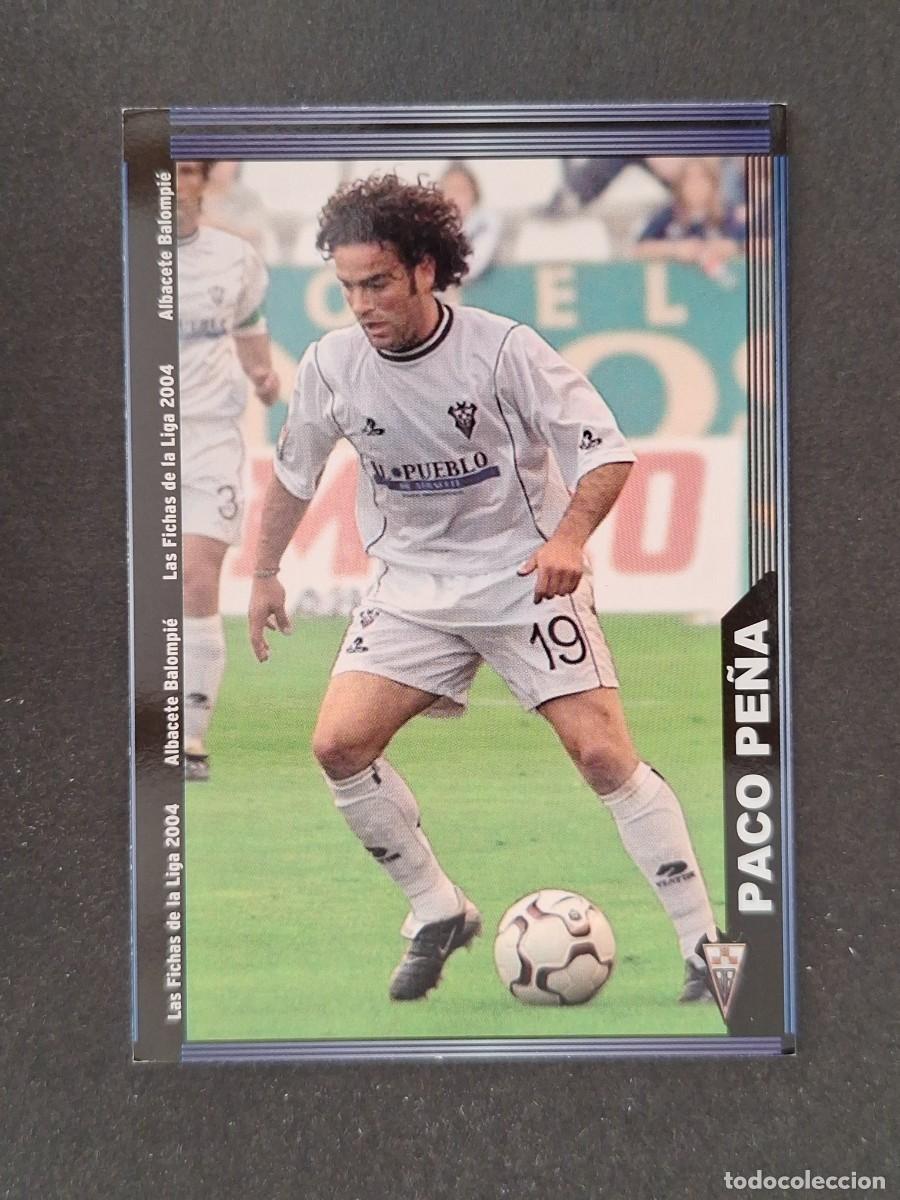 Football Stickers: L1 PACO PE&Ntilde;A ALBACETE BALOMPIE 527 MUNDICROMO LAS FICHAS DE LA LIGA 2004 03 04