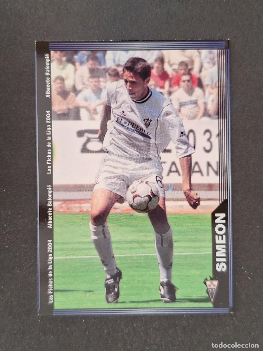 Football Stickers: L1 SIMEON ALBACETE BALOMPIE 531 MUNDICROMO LAS FICHAS DE LA LIGA 2004 03 04