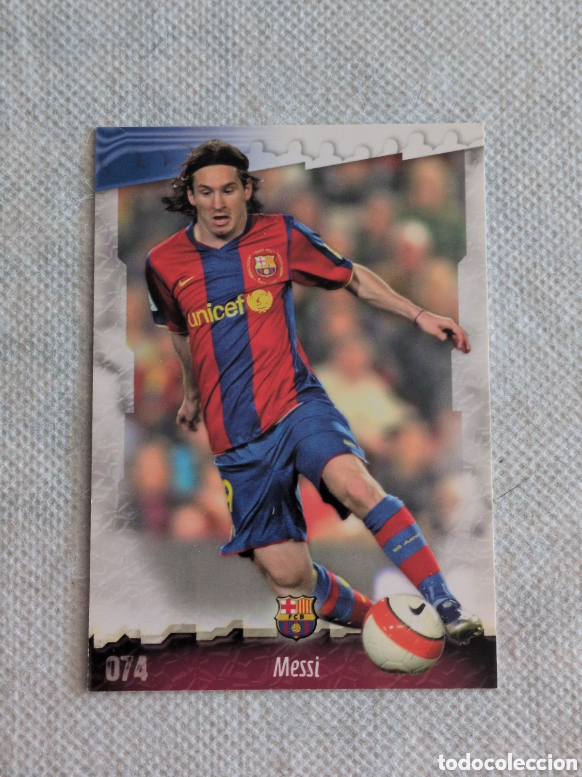 Cromos de Futebol: CROMO FICHAS LIGA 2008 2009 LIONEL MESSI F.C. BARCELONA. EXCELENTE ESTADO