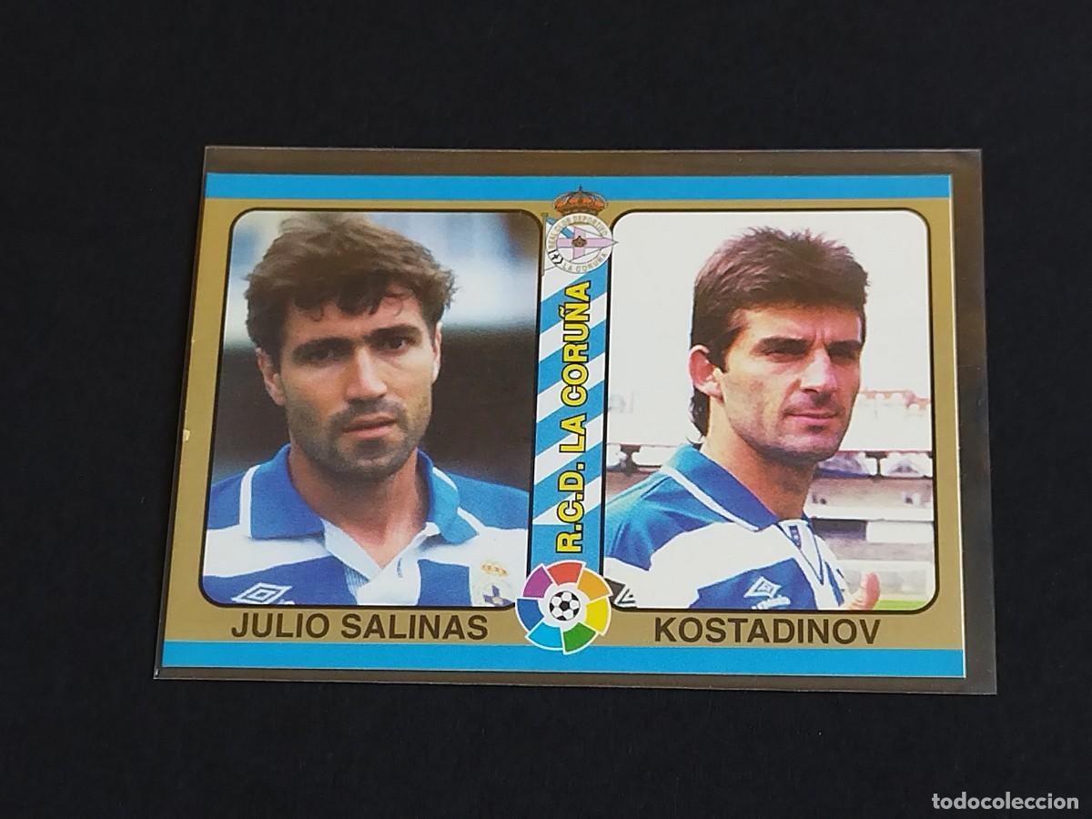 Football Stickers: JULIO SALINAS KOSTADINOV #18 RC DEPORTIVO CORU&Ntilde;A MUNDICROMO FUTBOL TOTAL LA LIGA 1994 1995 MC 94 95