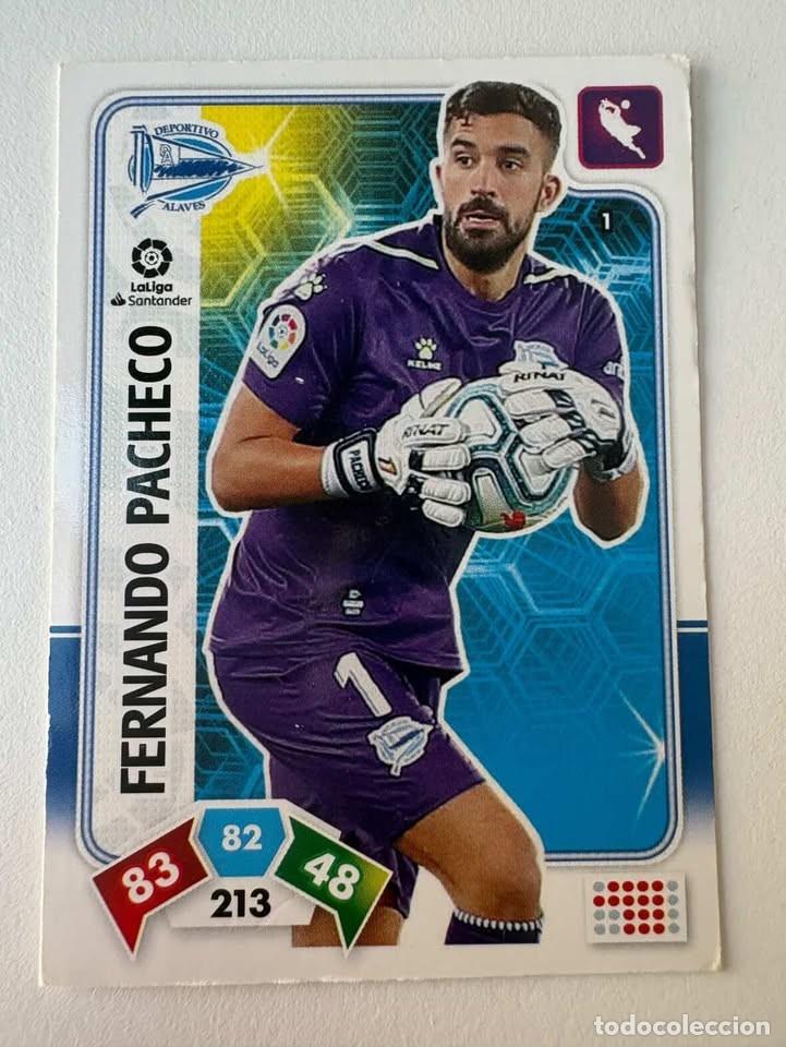 Football Stickers: Carta Fernando Pacheco Alav&eacute;s 1 Adrenalyn 2019-20