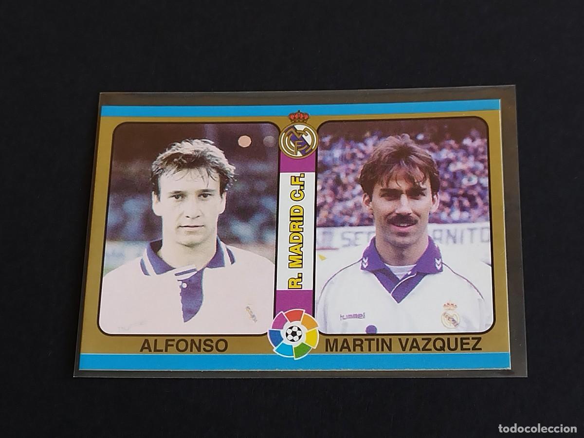 Fu&szlig;ball-Sticker: ALFONSO MARTIN VAZQUEZ #35 REAL MADRID - MUNDICROMO FUTBOL TOTAL LA LIGA 1994 1995 - MC SPORT 94 95