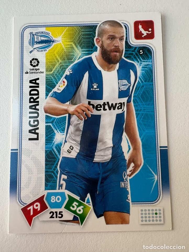 Fu&szlig;ball-Sticker: Carta Laguardia Alav&eacute;s 5 Adrenalyn 2019-20