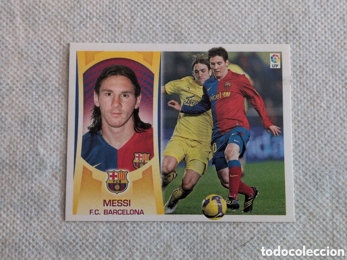 Football Stickers: MESSI FC BARCELONA 15 COLECCIONES ESTE LIGA 2009-10 09-10 09 10 PANINI. EXCELENTE ESTADO