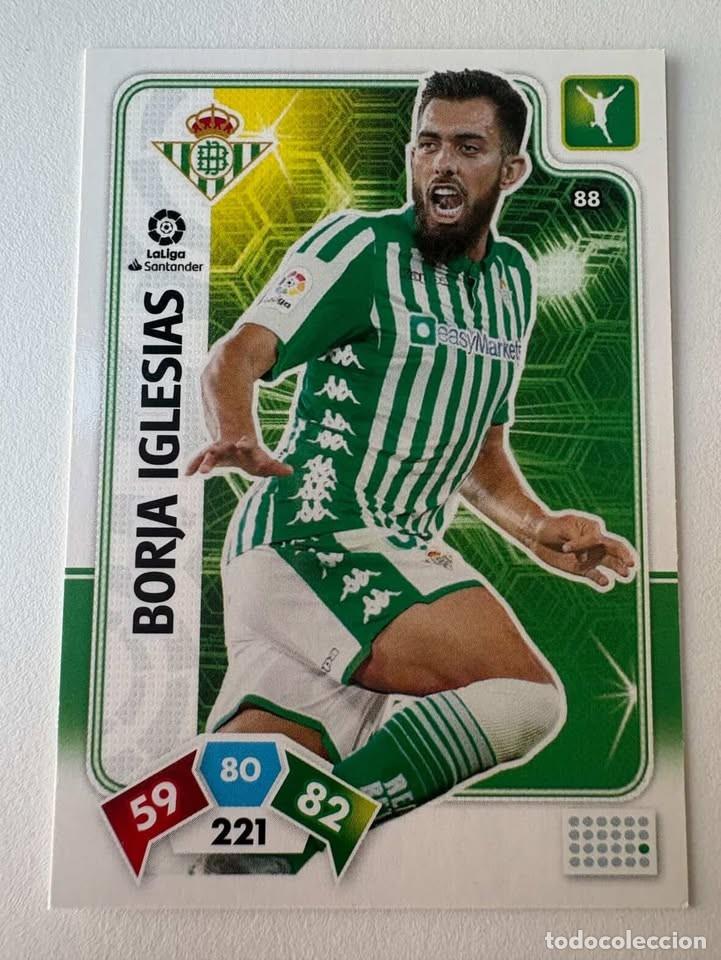 Cromos de f&uacute;tbol: Carta Borja Iglesias Betis 88 Adrenalyn 2019-20