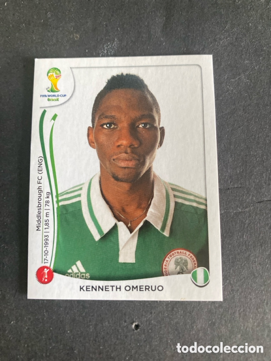 Cromos de f&uacute;tbol: Cromo Mundial Brasil 2014 Nigeria N* 477