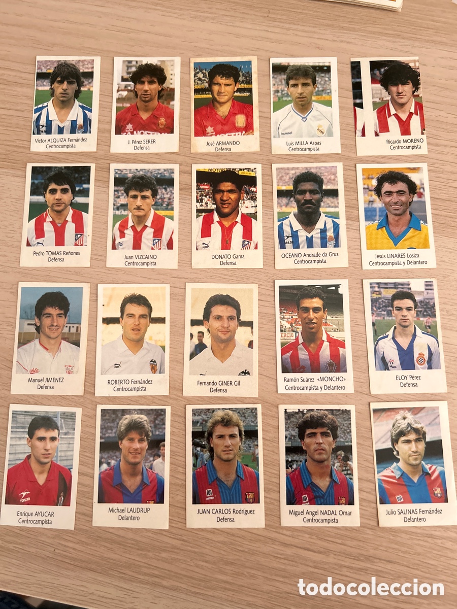 Football Stickers: Lote 20 cromos Bimbo liga 1991 1992 91 92 nunca pegados sin