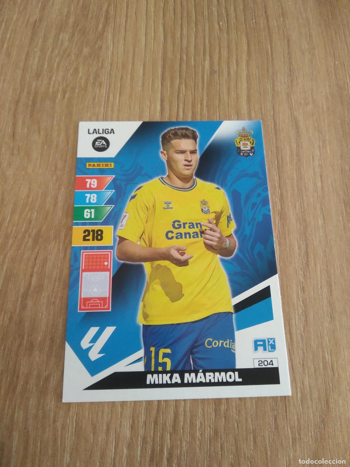 Cromos de f&uacute;tbol: 204 MIKA MARMOL LAS PALMAS CROMO FUTBOL PANINI LIGA 23-24 ADRENALYN 2023-2024