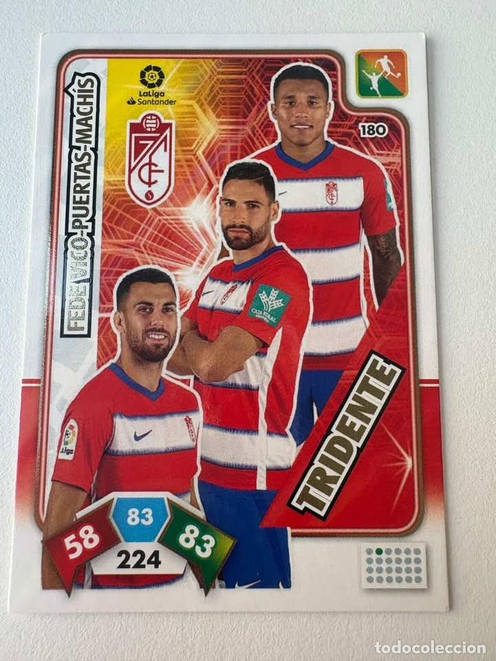 Cromos de f&uacute;tbol: Carta Fede Vi/Puertas/Mach&iacute;s Granada 180 Tridente Adrenalyn 2019-20