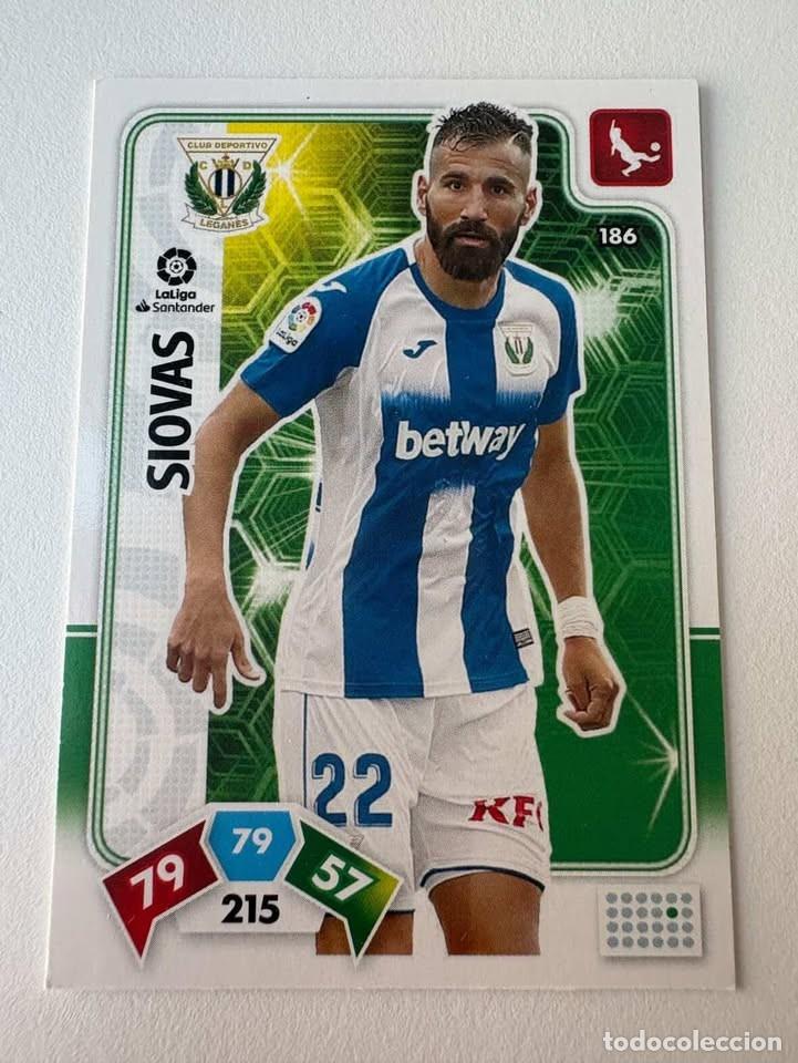 Cromos de f&uacute;tbol: Carta Siovas Legan&eacute;s 186 Adrenalyn 2019-20