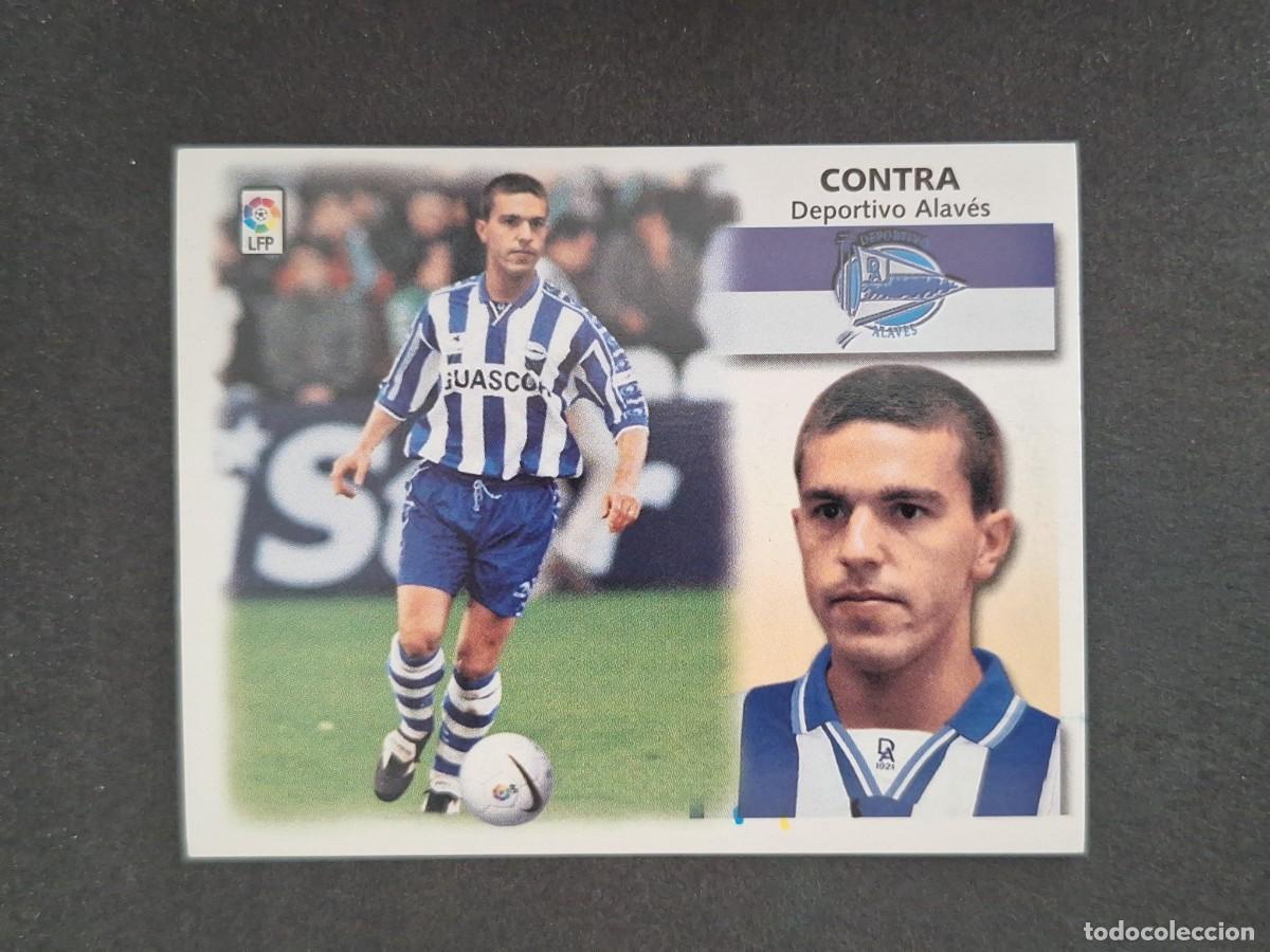 Fu&szlig;ball-Sticker: L4 CONTRA DEPORTIVO ALAVES LIGA ESTE 1999 2000 99 00 NUNCA PEGADO SIN PEGAR
