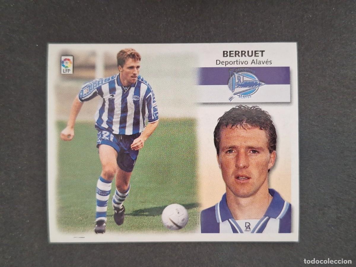 Fu&szlig;ball-Sticker: L4 BERRUET DEPORTIVO ALAVES LIGA ESTE 1999 2000 99 00 NUNCA PEGADO SIN PEGAR
