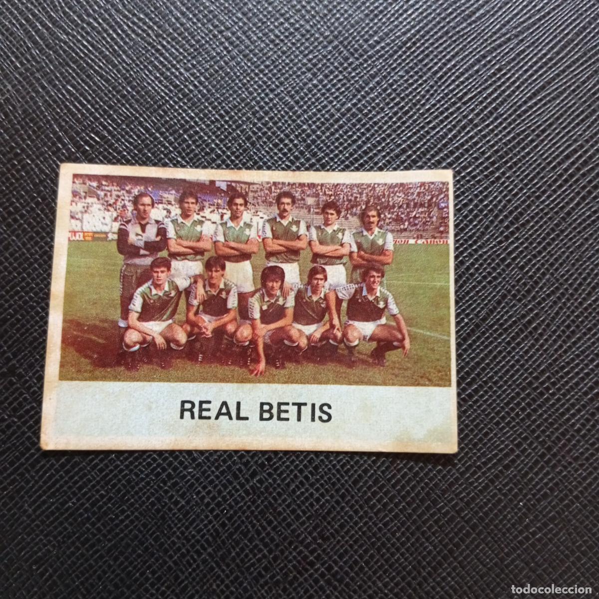 Fu&szlig;ball-Sticker: ALINEACION REAL BETIS MIRETE 1982 1983 CROMO FUTBOL 82 83 - DESPEGADO - A13 PG325