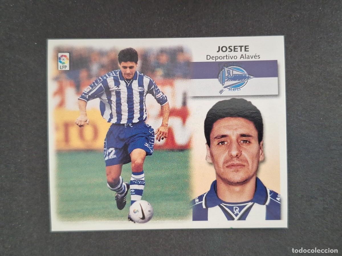 Fu&szlig;ball-Sticker: L4 JOSETE DEPORTIVO ALAVES LIGA ESTE 1999 2000 99 00 NUNCA PEGADO SIN PEGAR