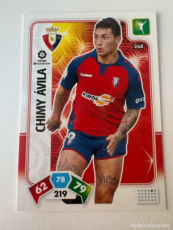 Cromos de f&uacute;tbol: Carta Chimy &Aacute;vila Osasuna 268 Adrenalyn 2019-20