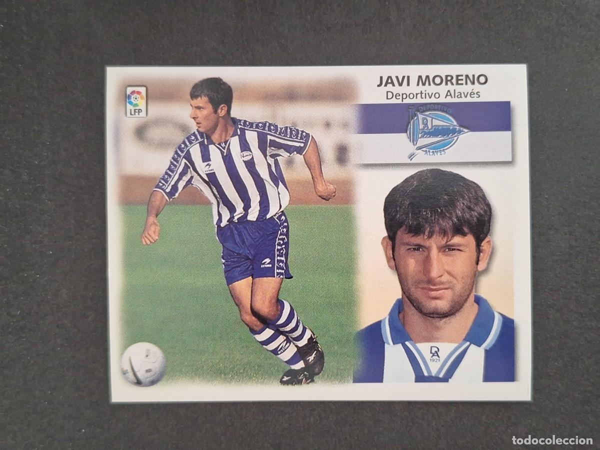 Cromos de f&uacute;tbol: L4 JAVI MORENO DEPORTIVO ALAVES LIGA ESTE 1999 2000 99 00 NUNCA PEGADO SIN PEGAR