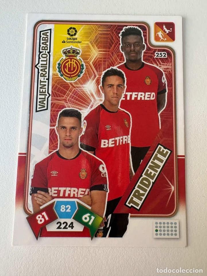 Cromos de f&uacute;tbol: Carta Valjent/Ra&iacute;llo/Baba Mallorca 252 Adrenalyn 2019-20