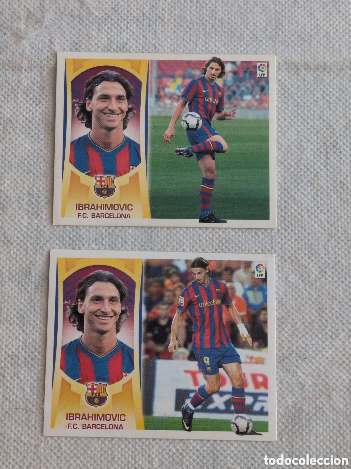 Cromos de f&uacute;tbol: IBRAHIMOVIC 2009 - 2010 ULTIMO FICHAJE 14 - EDICIONES ESTE - 2 CROMOS DIFERENTES IM&Aacute;GENES. EXCELENTE