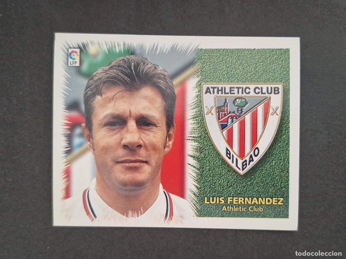 Cromos de f&uacute;tbol: L4 LUIS FERNANDEZ ENTRENADOR ATHLETIC DE BILBAO LIGA ESTE 1999 2000 99 00 NUNCA PEGADO SIN PEGAR