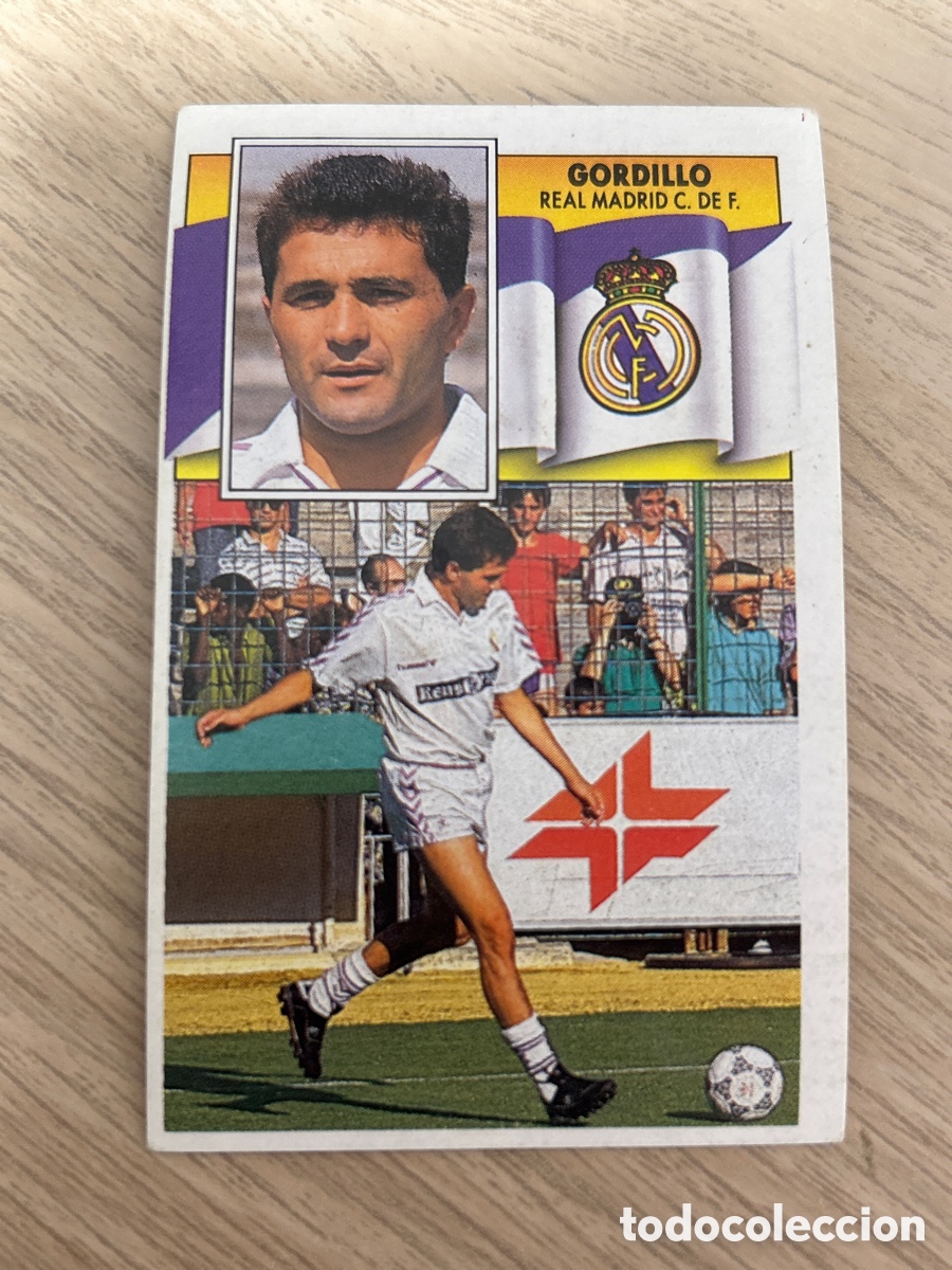 Figurine di Calcio: GORDILLO REAL MADRID LIGA ESTE 1990 1991 90 91 NUNCA PEGADO SIN PEGAR