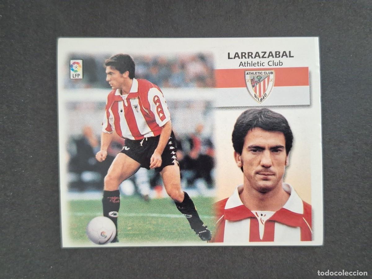 Cromos de f&uacute;tbol: L4 LARRAZABAL ATHLETIC CLUB DE BILBAO LIGA ESTE 1999 2000 99 00 NUNCA PEGADO SIN PEGAR