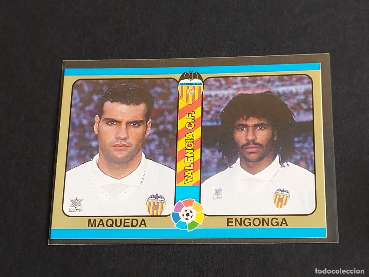 Football Stickers: MAQUEDA ENGONGA #59 VALENCIA CF - MUNDICROMO FUTBOL TOTAL LA LIGA 1994 1995 - MC SPORT 94 95