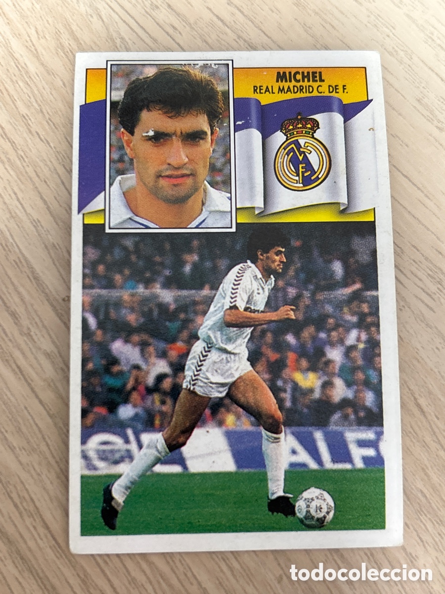 Cromos de f&uacute;tbol: MICHEL REAL MADRID LIGA ESTE 1990 1991 90 91 NUNCA PEGADO SIN PEGAR LEER
