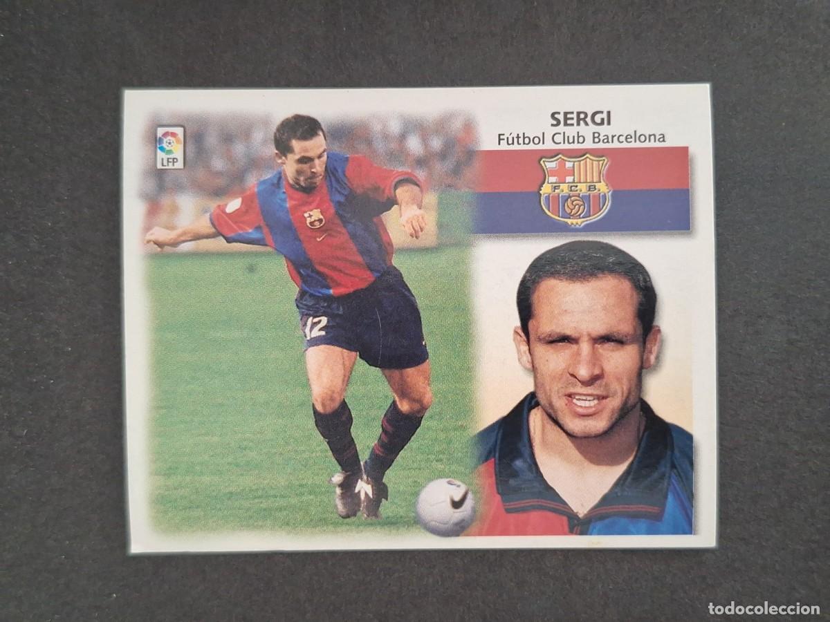 Cromos de f&uacute;tbol: L4 SERGI F. C. BARCELONA LIGA ESTE 1999 2000 99 00 NUNCA PEGADO SIN PEGAR