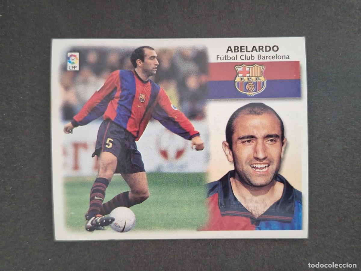 Cromos de f&uacute;tbol: L4 ABELARDO F. C. BARCELONA LIGA ESTE 1999 2000 99 00 NUNCA PEGADO SIN PEGAR