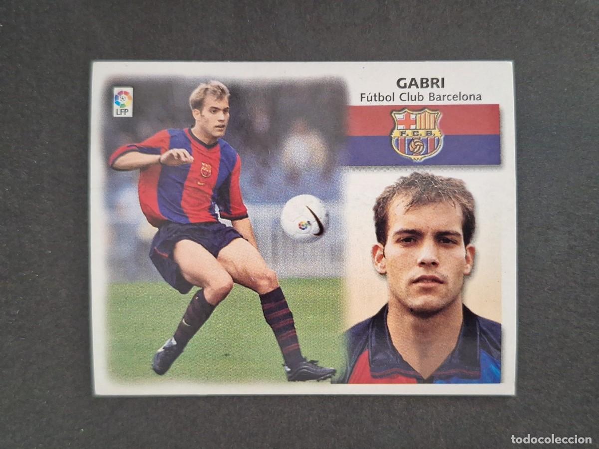 Cromos de f&uacute;tbol: L4 GABRI F. C. BARCELONA LIGA ESTE 1999 2000 99 00 NUNCA PEGADO SIN PEGAR