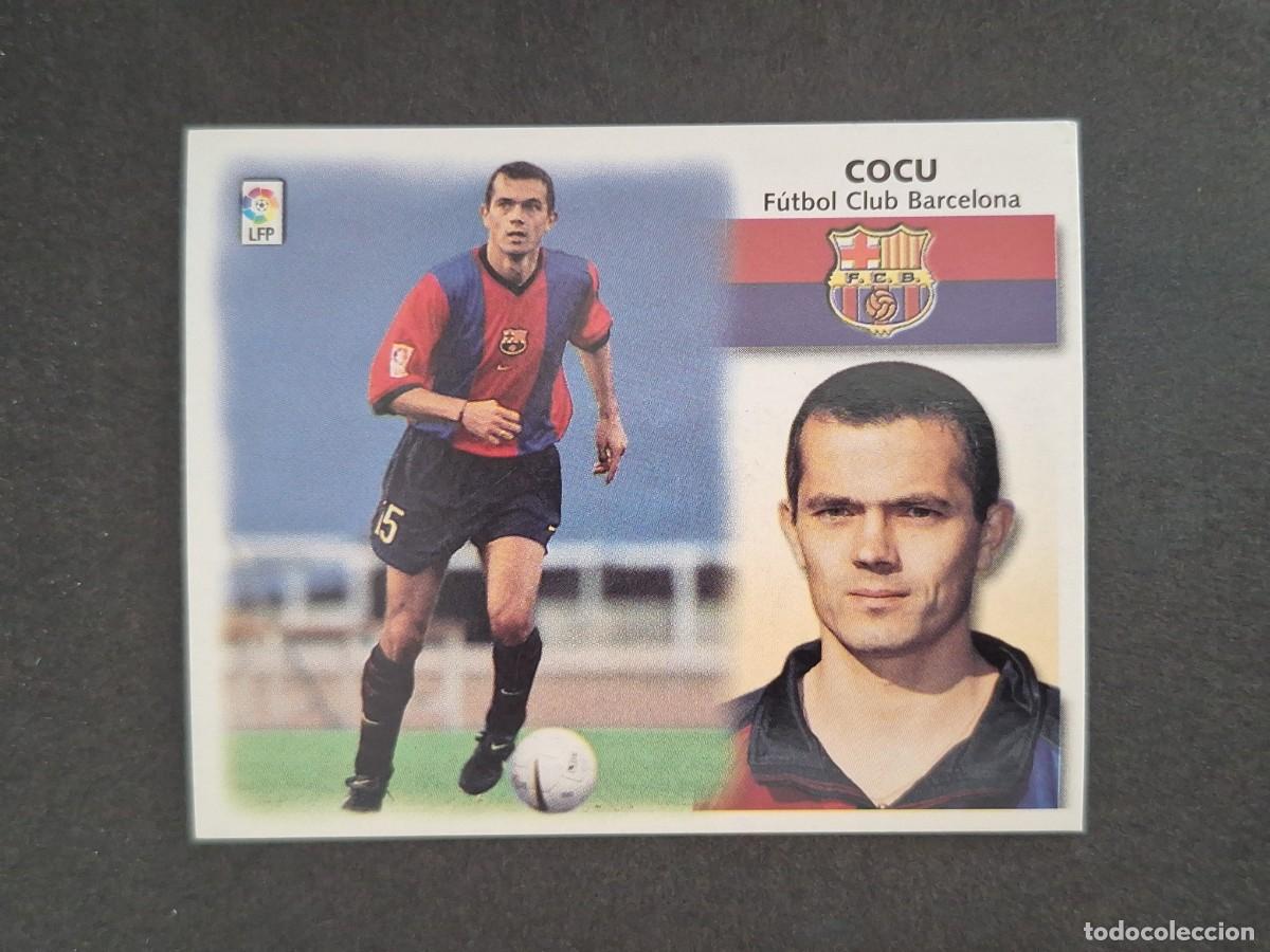 Cromos de f&uacute;tbol: L4 COCU F. C. BARCELONA LIGA ESTE 1999 2000 99 00 NUNCA PEGADO SIN PEGAR