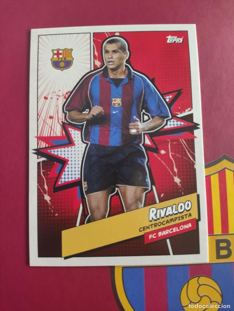 Cromos de f&uacute;tbol: BARH-1 RIVALDO HEROES FC BARCELONA CARD TOPPS FAN SET CROMOS 2023 2024 23 24