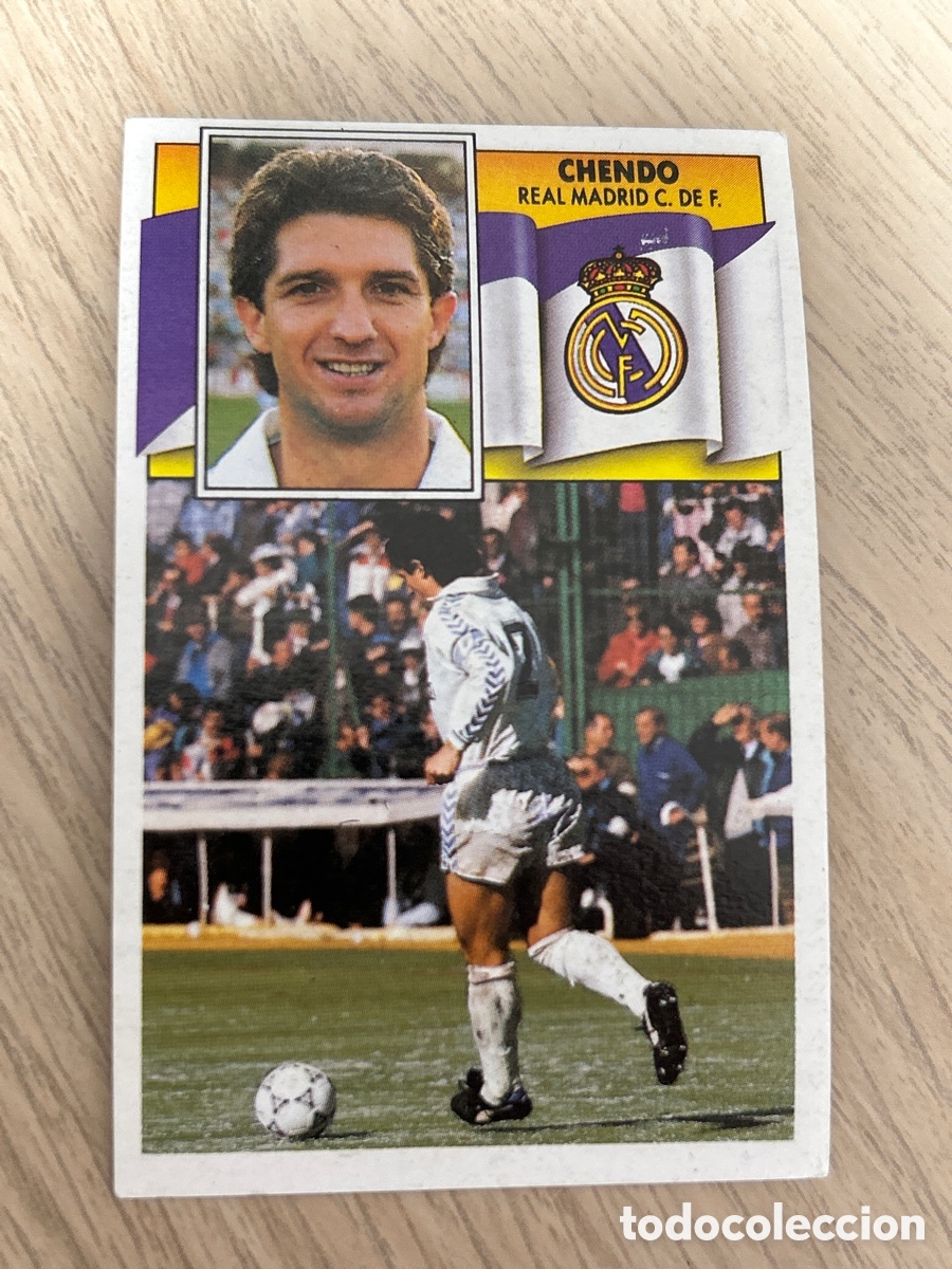 Cromos de f&uacute;tbol: CHENDO REAL MADRID LIGA ESTE 1990 1991 90 91 NUNCA PEGADO SIN PEGAR