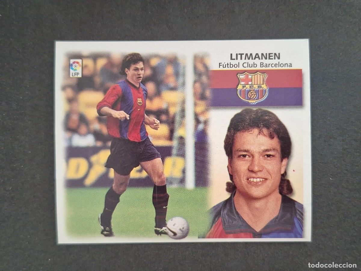 Cromos de f&uacute;tbol: L4 LITMANEN F. C. BARCELONA LIGA ESTE 1999 2000 99 00 NUNCA PEGADO SIN PEGAR