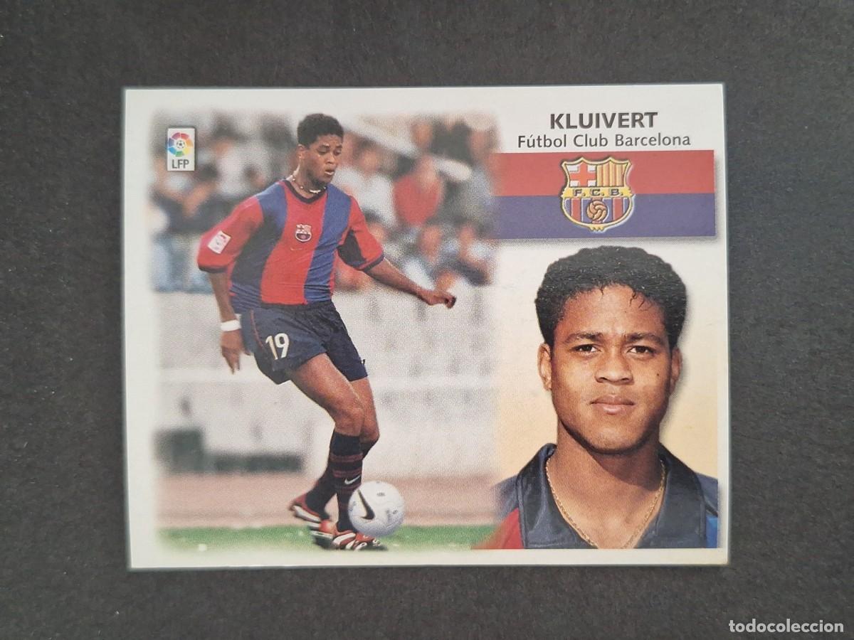 Cromos de f&uacute;tbol: L4 KLUIVERT F. C. BARCELONA LIGA ESTE 1999 2000 99 00 NUNCA PEGADO SIN PEGAR