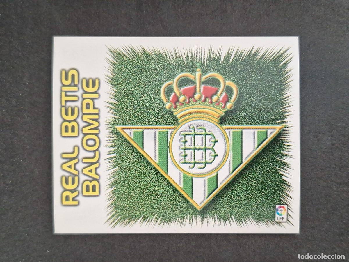 Cromos de f&uacute;tbol: L4 ESCUDO REAL BETIS BALOMPIE LIGA ESTE 1999 2000 99 00 NUNCA PEGADO SIN PEGAR
