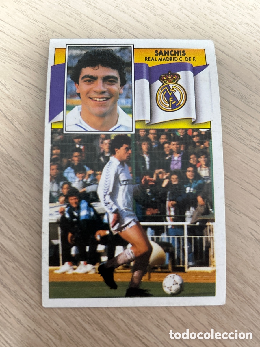Cromos de f&uacute;tbol: SANCHIS REAL MADRID LIGA ESTE 1990 1991 90 91 NUNCA PEGADO SIN PEGAR