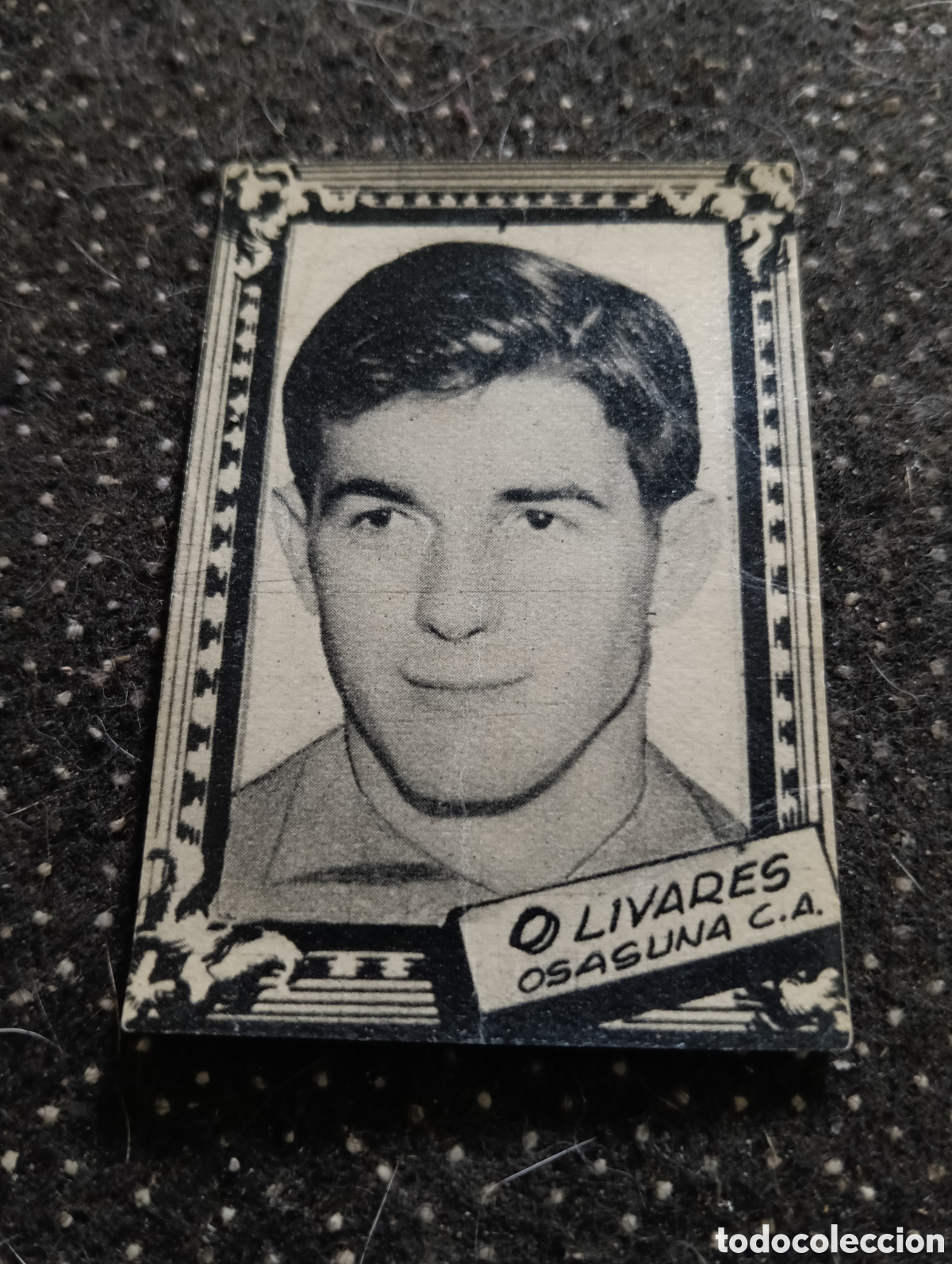 Cromos de f&uacute;tbol: OLIVARES - OSASUNA CLUB DE F&Uacute;TBOL- CROMO LIGA 1959 1960 - ALBUM FHER DISGRA, sin pegar, en muy buen
